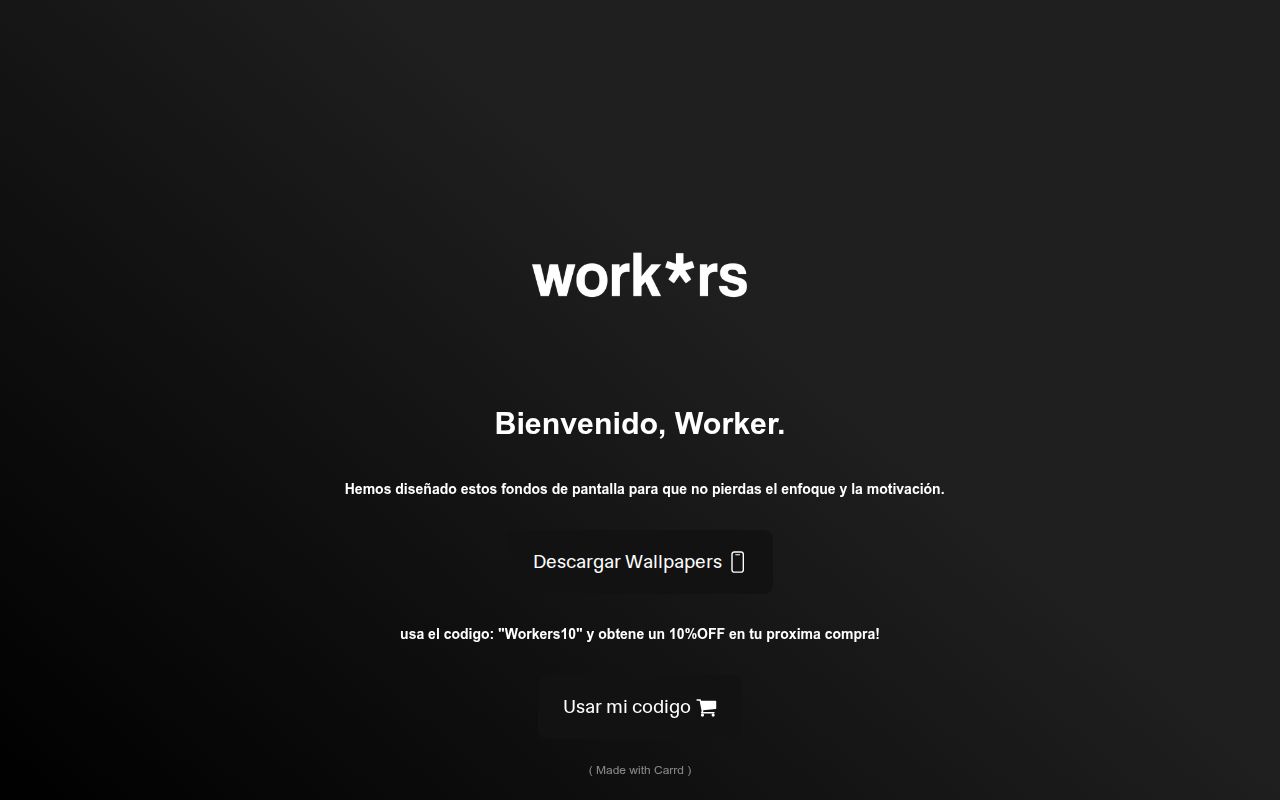 Carrd profile picture for @workers